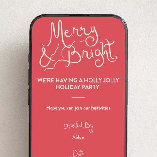 This is a peppermint online invitations by Megan Davis called winter bright printing on digital paper in standard