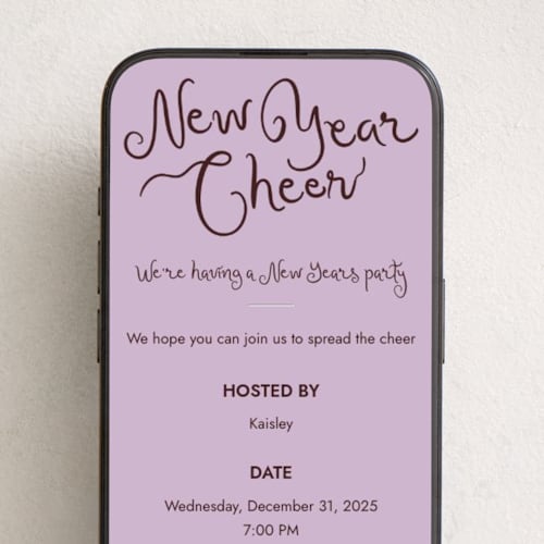 This is a plum online invitations by Megan Davis called meringue printing on digital paper in standard