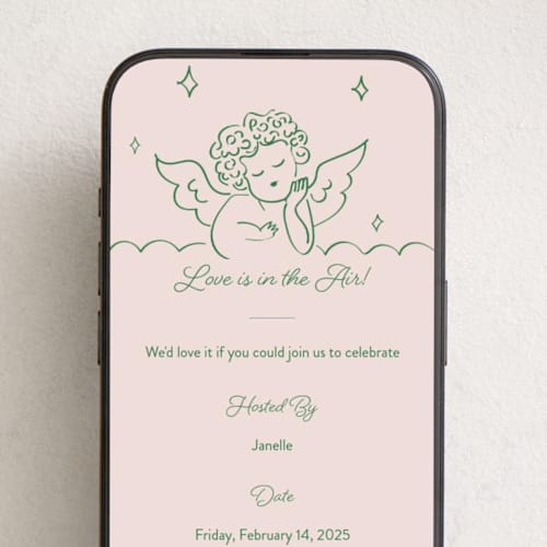 This is a avocado online invitations by Helena Vitto called crazy little thing called love printing on digital paper in standard