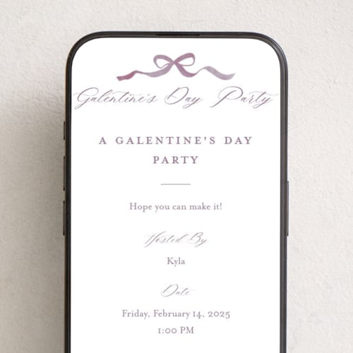 This is a violet online invitations by Petra Kern called royal printing on digital paper in standard