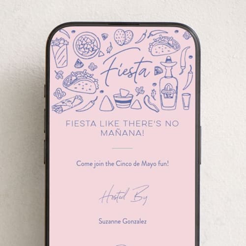 This is a cotton candy online invitations by Sherley Ferreira called tacos & tequila printing on digital paper in standard