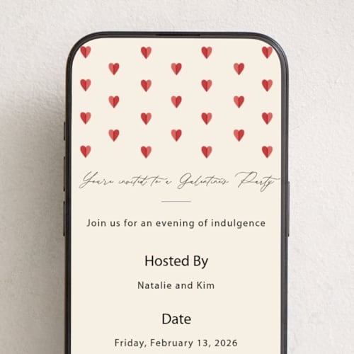 This is a strawberry online invitations by Tina Faselli called heartfelt printing on digital paper in standard