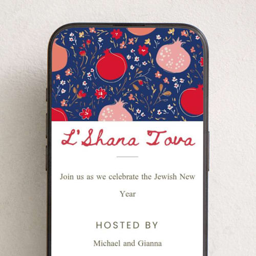 This is a sea online invitations by samovilka called pomegranatedinnerparty printing on digital paper in standard
