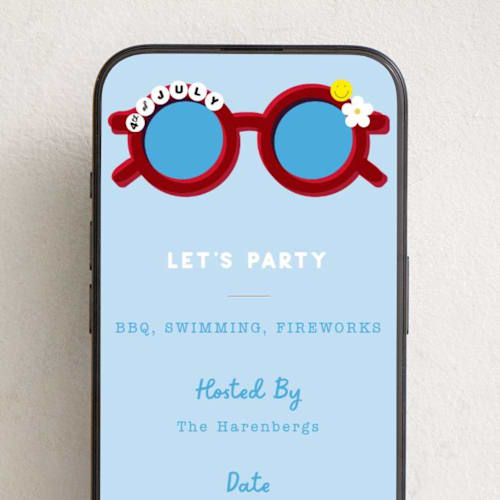 This is a precious online invitations by Baumbirdy called fourth printing on digital paper in standard