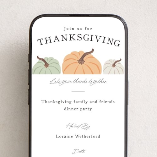 This is a whip cream online invitations by Karidy Walker called thanksgiving pumpkins printing on digital paper in standard