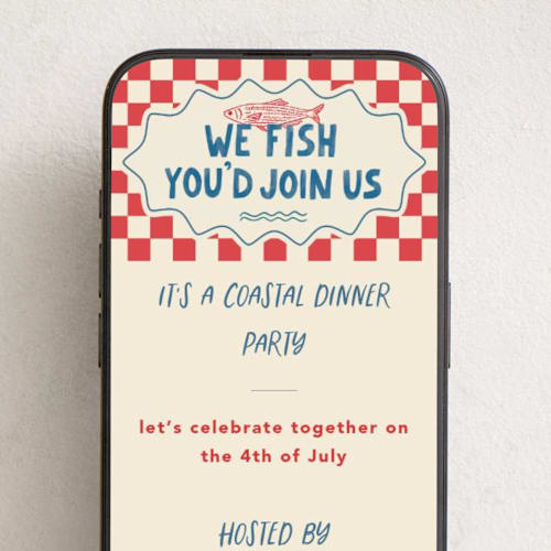 This is a ocean online invitations by Creo Study called coastal dinner printing on digital paper in standard