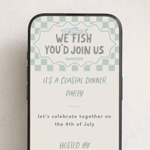 This is a pearl online invitations by Creo Study called coastal dinner printing on digital paper in standard