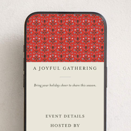 This is a poppy online invitations by Ani Somi called christmas tapestry printing on digital paper in standard