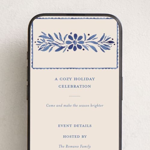 This is a ocean online invitations by Meagan Christensen called puebla printing on digital paper in standard