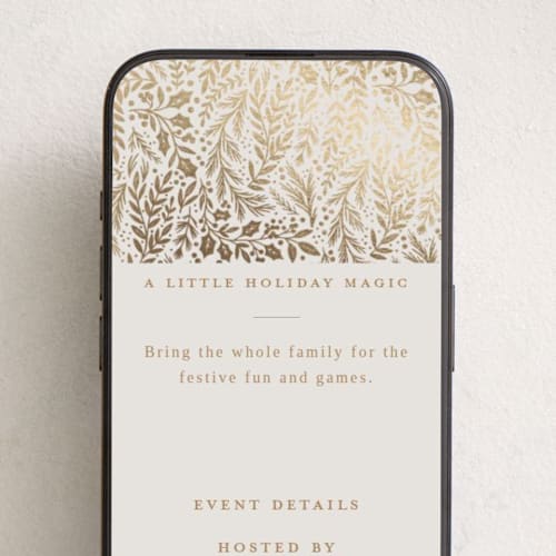 This is a buttercream online invitations by Alethea and Ruth called gilded forest printing on digital paper in standard