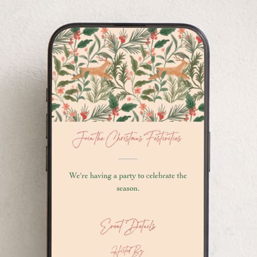 This is a autumn online invitations by Elly called garden folk printing on digital paper in standard