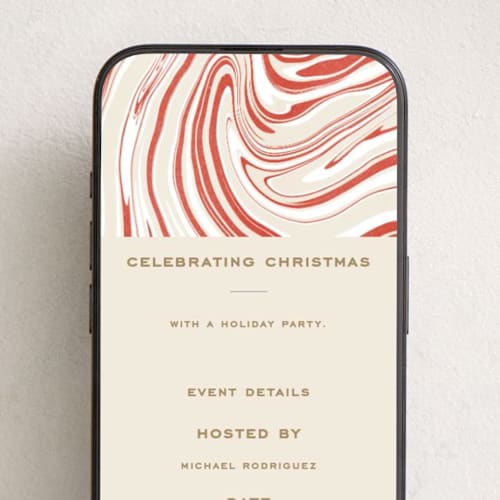 This is a peppermint online invitations by Oscar and Emma - Karly Depew called peppermint flavor printing on digital paper in standard