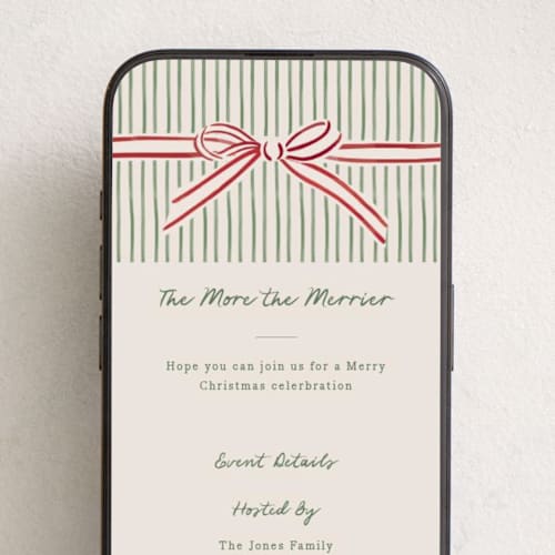 This is a moss online invitations by Chris Griffith called holiday wrap printing on digital paper in standard
