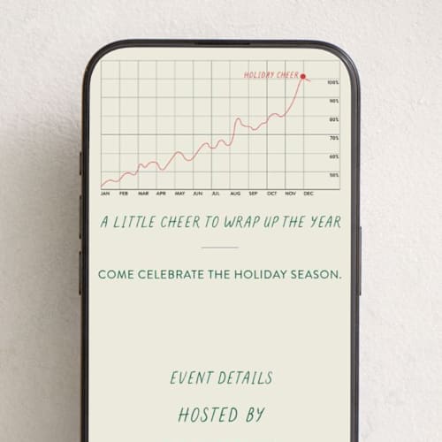 This is a holly online invitations by Sarah Hawkins Designs called year of growth printing on digital paper in standard