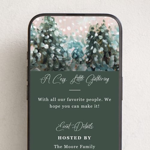 This is a snow online invitations by Lindsay Megahed called wonderful time printing on digital paper in standard