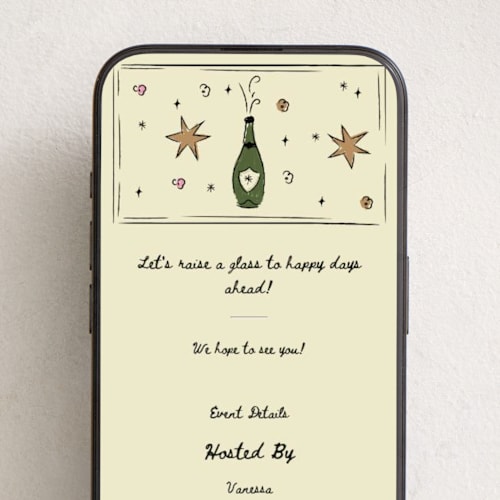 This is a champagne online invitations by Helena Vitto called drunk in love printing on digital paper in standard