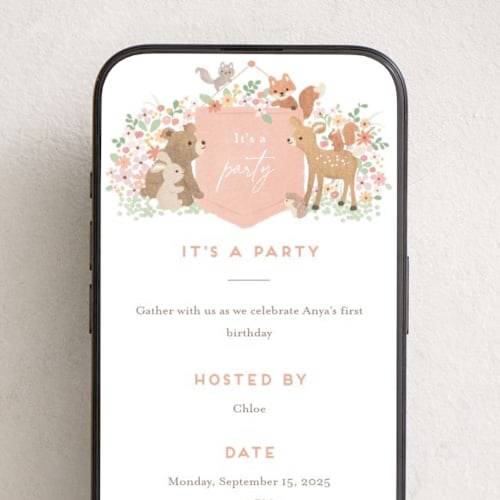 This is a petal online birthday invitations by Jennifer Wick called banner announcement printing on digital paper in standard