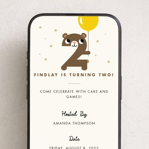 This is a daisy online birthday invitations by mo kelley called happy two printing on digital paper in standard
