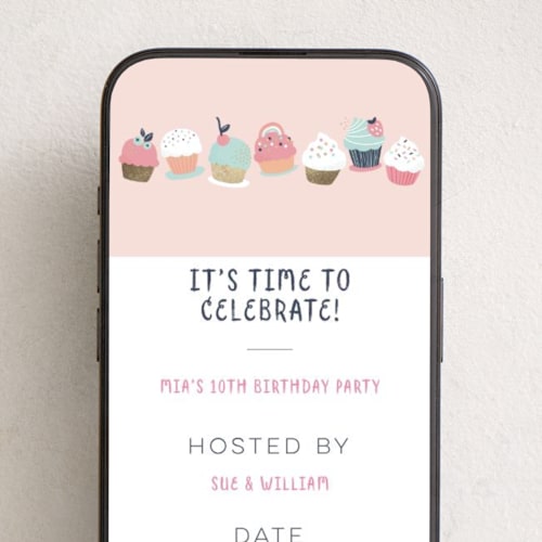 This is a petal online birthday invitations by peetie design called sprinkles printing on digital paper in standard