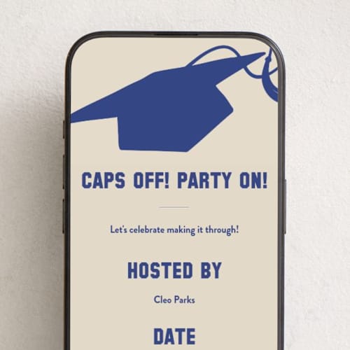 This is a coast online invitations by Inkblot Design called capped printing on digital paper in standard