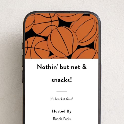 This is a pumpkin online invitations by Inkblot Design called baller printing on digital paper in standard