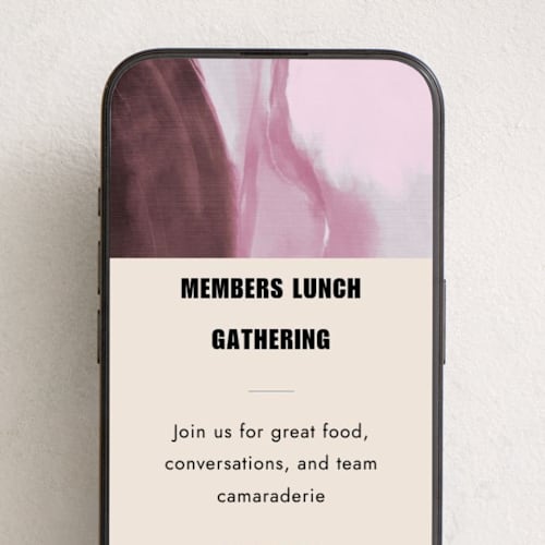 This is a berry cordial online invitations by Grae called gathering printing on digital paper in standard