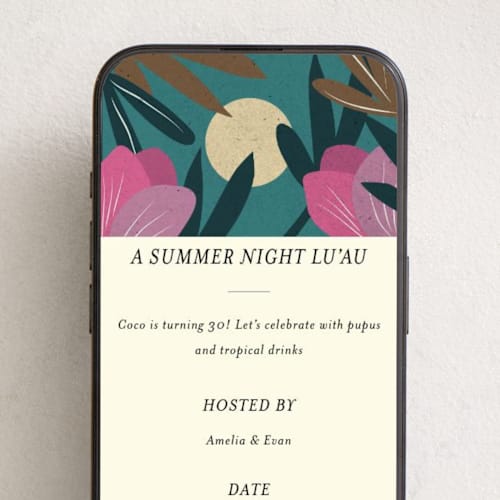 This is a maui online invitations by Ani Somi called tropical sonata printing on digital paper in standard