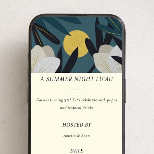 This is a niihau online invitations by Ani Somi called tropical sonata printing on digital paper in standard