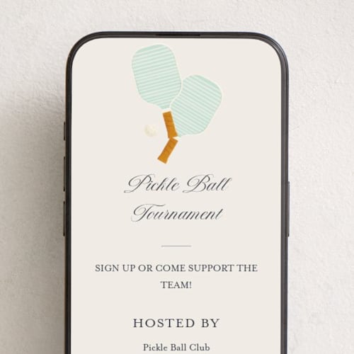 This is a pool online invitations by Gwen Bedat called pickle printing on digital paper in standard