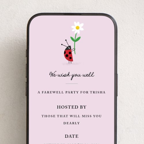 This is a lilac online invitations by mo kelley called appreciation printing on digital paper in standard