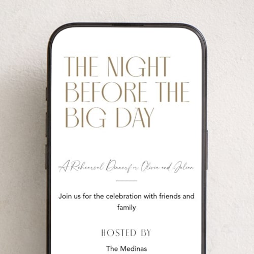 This is a cotton online invitations by Robert and Stella called modern stack printing on digital paper in standard