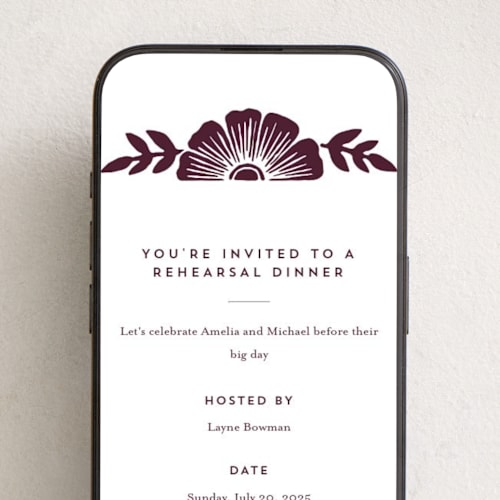 This is a wine online invitations by Katharine Watson called block print frame printing on digital paper in standard
