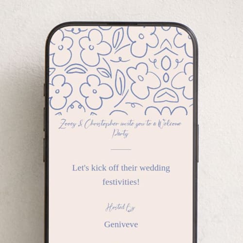 This is a sky online invitations by Inkblot Design called casualized printing on digital paper in standard