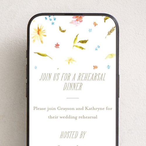 This is a summer online invitations by Anastasia Makarova called flowering printing on digital paper in standard