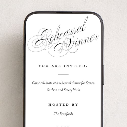 This is a onyx online invitations by Hudson meet Rose called forever printing on digital paper in standard