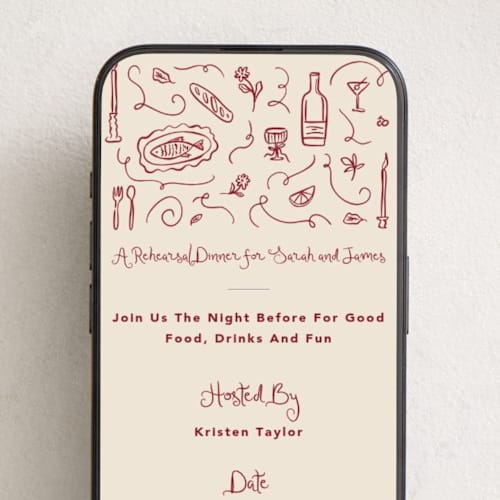 This is a wine online invitations by Creo Study called eating and drinking printing on digital paper in standard