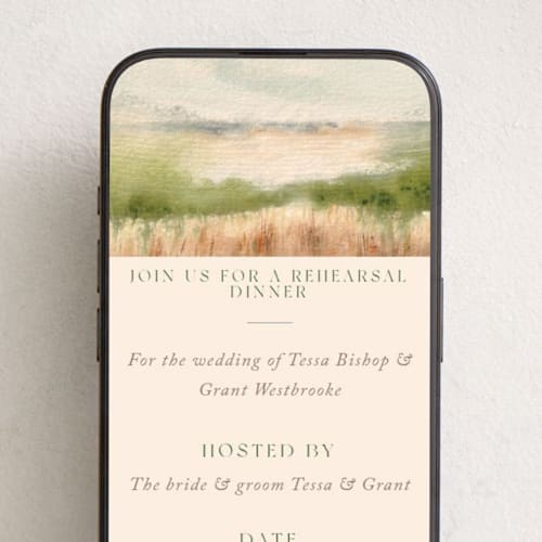 This is a meadow online invitations by Holly Whitcomb called bluestem fields printing on digital paper in standard