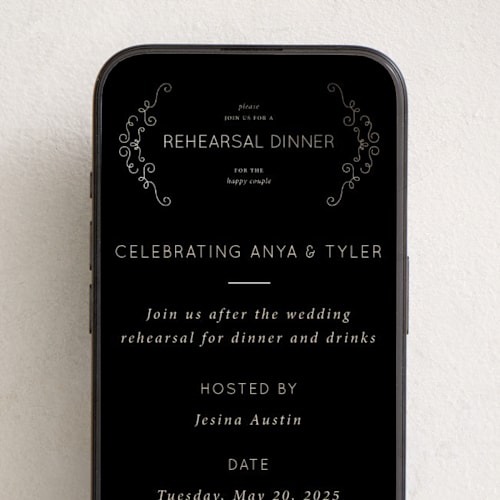 This is a licorice online invitations by Holly Whitcomb called chateau frame printing on digital paper in standard