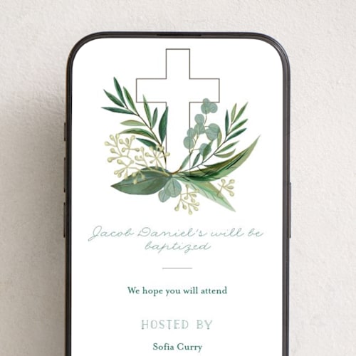 This is a snow online invitations by Jessie Steury called heaven & earth printing on digital paper in standard