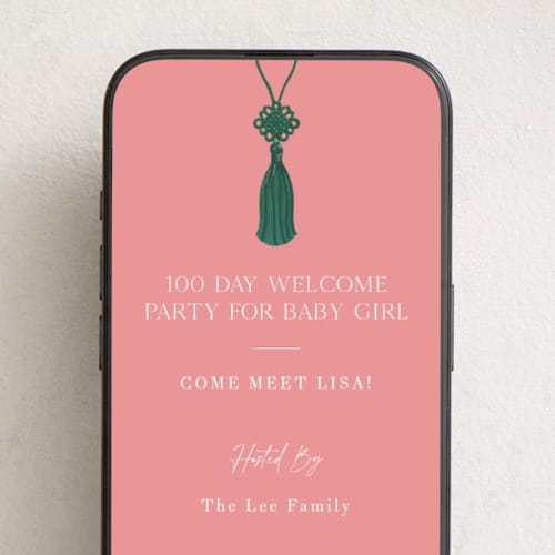 This is a forest online invitations by Becky Nimoy called norigae tassel printing on digital paper in standard