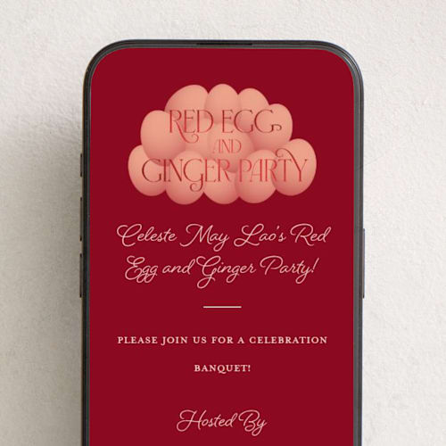 This is a rosy online invitations by jomolo called lucky dozen printing on digital paper in standard