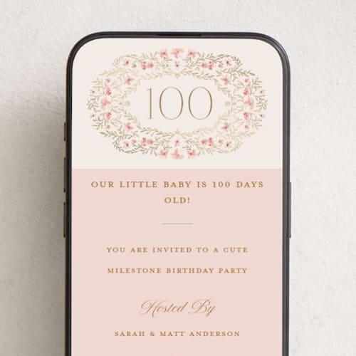 This is a versailles online invitations by Claudia Orengo called century printing on digital paper in standard