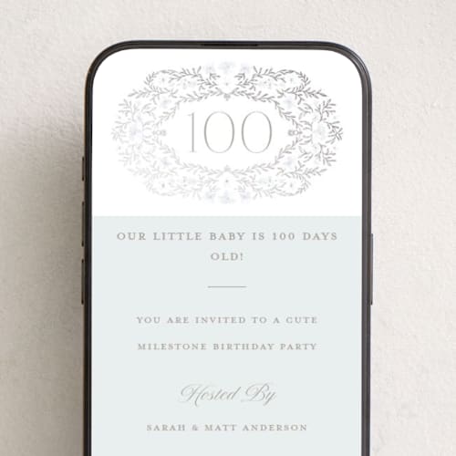 This is a balmoral online invitations by Claudia Orengo called century printing on digital paper in standard