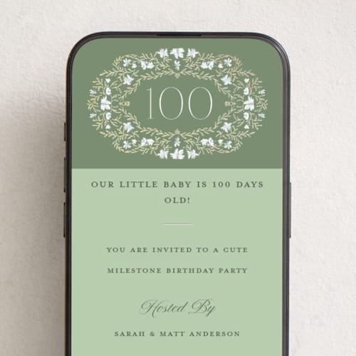 This is a morris online invitations by Claudia Orengo called century printing on digital paper in standard