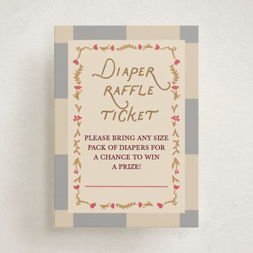 This is a slate baby shower insert cards with standard by Maja Cunningham called dream pony printing on signature in standard