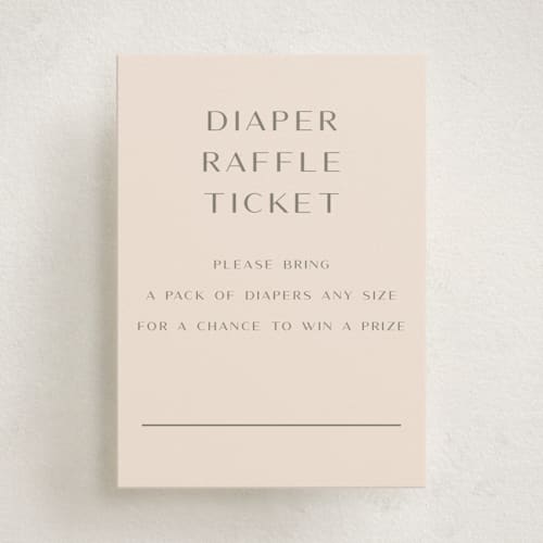 This is a sunshine baby shower insert cards with standard by Teju Reval called woodland dreams printing on signature in standard