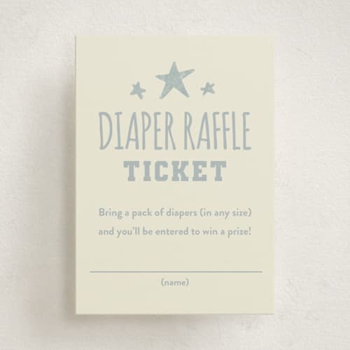 This is a sky baby shower insert cards with standard by Rebekah Canavan called baseball baby shower printing on signature in standard