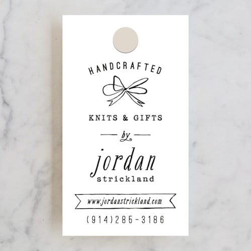 This is a daisy business cards by Hooray Creative called hand krafted printing on signature in standard