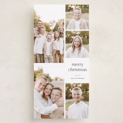 This is a ash holiday photo cards with standard by Carolyn MacLaren called photo lead printing on recycled smooth signature in tall