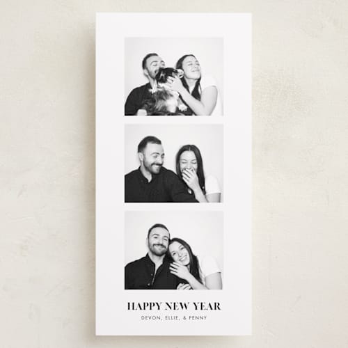 This is a onyx holiday photo cards with standard by Kate Ahn called copenhagen printing on recycled smooth signature in tall